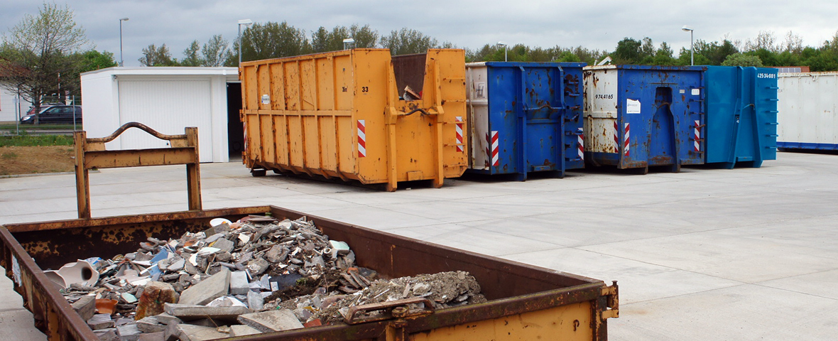 Bauschutt? Kleinmengen gegen Gebühr.